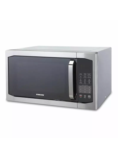 Nikai Microwave Oven 42L 1100W 11 Microwave Power Levels 7 Auto Menu with Defrost & Grill Function Membrane Digital Control Memory Function NMO424DG