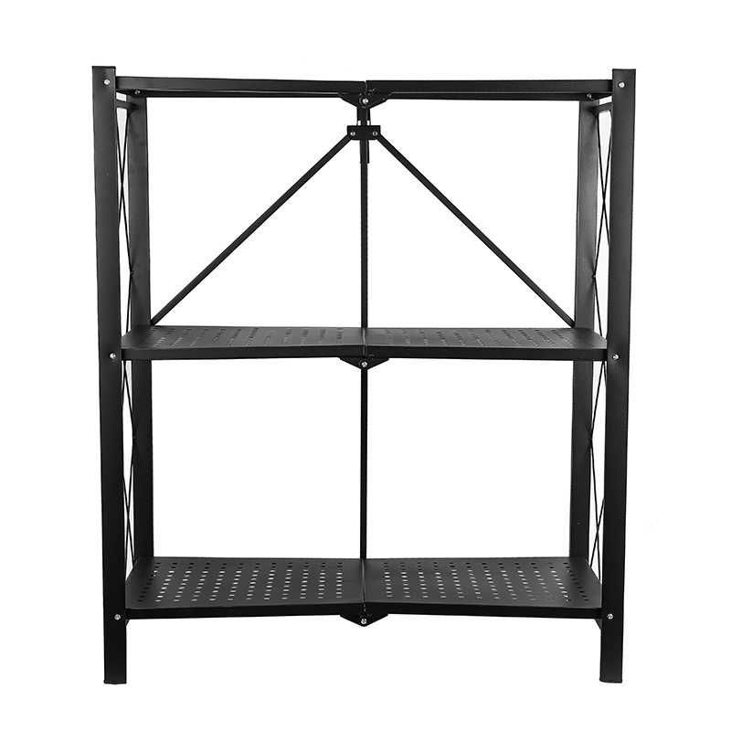 Nadstar Storage Rack Stainless Steel 3 Layers With Wheels Foldable HP95-776H - Image 2