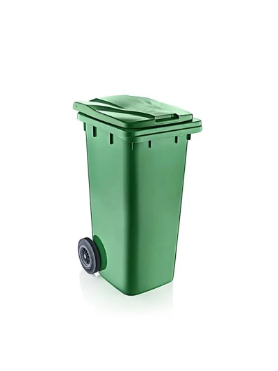 Senyayla Dustbin Economic 120L Plastic With Wheel 6506 Green