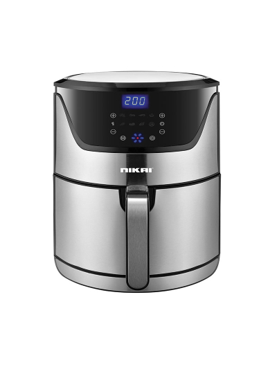 Nikai Air Fryer 6L Multifunctional Low Oil Fryer 1800W Auto Cut Off Non-Stick Coating Pan 60 min. timer Detachable Frying Basket - NAF688DS