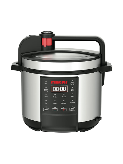 Nikai Electric Pressure Cooker 6L 1000W 11-in-1 Smart Multi-Cooker Slow Cooker Rice Co