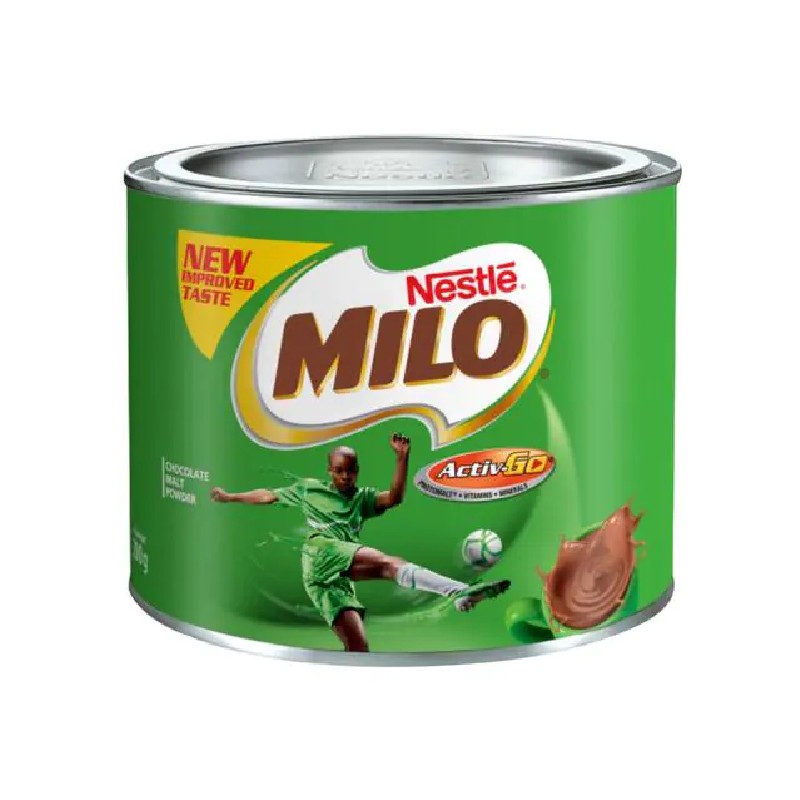 Nestle Milo Chocolate Milk Powder Active-Go, Low Gi, Source Of Protein, 8 Vitamins &Amp; Minerals, 100G Tin - Set Of 3 Pcs