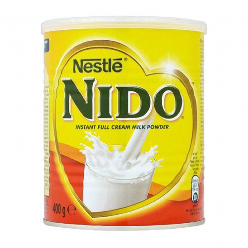 Nestle Nido Milk Powder, Fortified, Rich In Fiber, Immunity - Iron, Zinc, Vitamins A,C &Amp; D 400G Tin - Set Of 3 Pcs