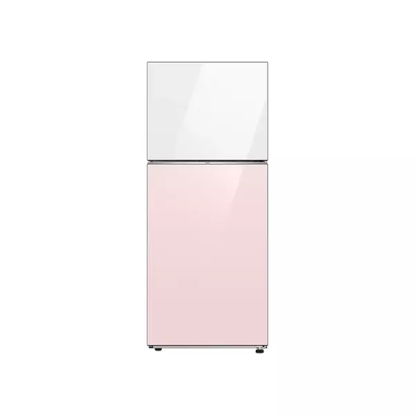 Samsung Refrigerator 393L Double Door Top Freezer Bespoke, Smartthings Ai Energy Mode, Spacemax White/Pink Rt38Cb66218Cut