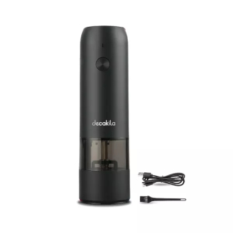 Decakila Pepper Grinder Electric Stainless Steel Body Carbon Steel Shaft 12w Kmtt023b grinding coarseness adjustment built in led lamp 3.7v battery