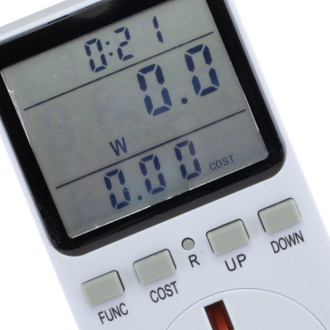 Tronic Digital Power Meter Plug – with Energy Usage & Cost Monitoring EM KW08