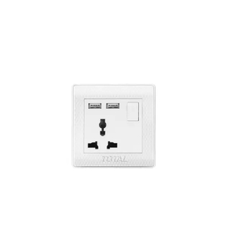 Total Socket Universal with USB Outlet THESST1116AUS