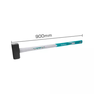 Total Stone Hammer Fiberglass Handle 4kg THT720416